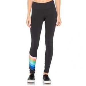 FP Movement by Free People Rainbow Runner Legging in Black Size Small